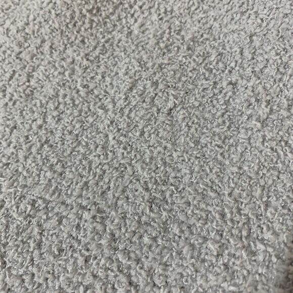 RDI Women’s NWOT Half Zip Pullover Fuzzy Long Sleeve Kangaroo Pocket Gray Large - Picture 5 of 5